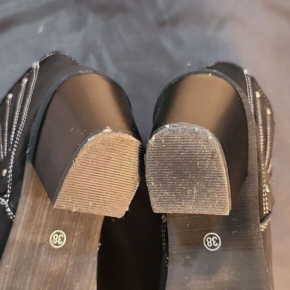 ROCKOMI WOMENS ANKLE  COMFORT CHUNKY HEEL ANKLE with ZIPPER BOOTIE - Picture 13 of 14